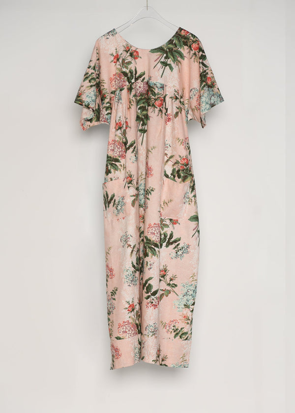 HEBE HOUSE-DRESS | 90's Hydrangea Chintz | ONE OF A KIND MIDI