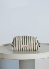VANITY BAG  |  Olive Ticking