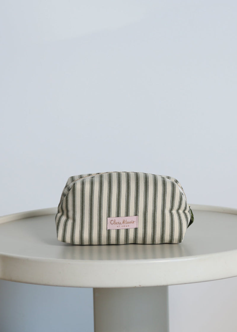 VANITY BAG  |  Olive Ticking