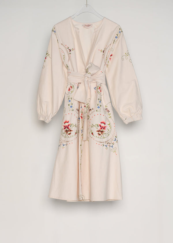 AMARYLLIS KAFTAN | Cream Vintage Linen | ONE OF A KIND