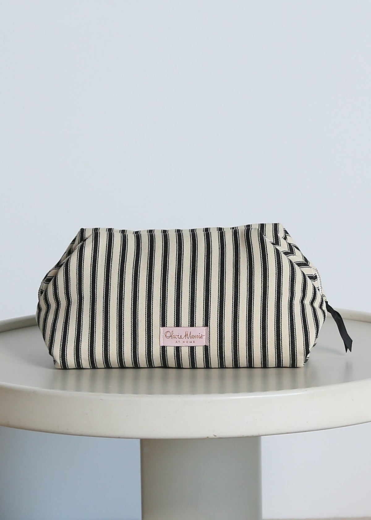 VANITY BAGS | Black Ticking – Olivia Morris At Home