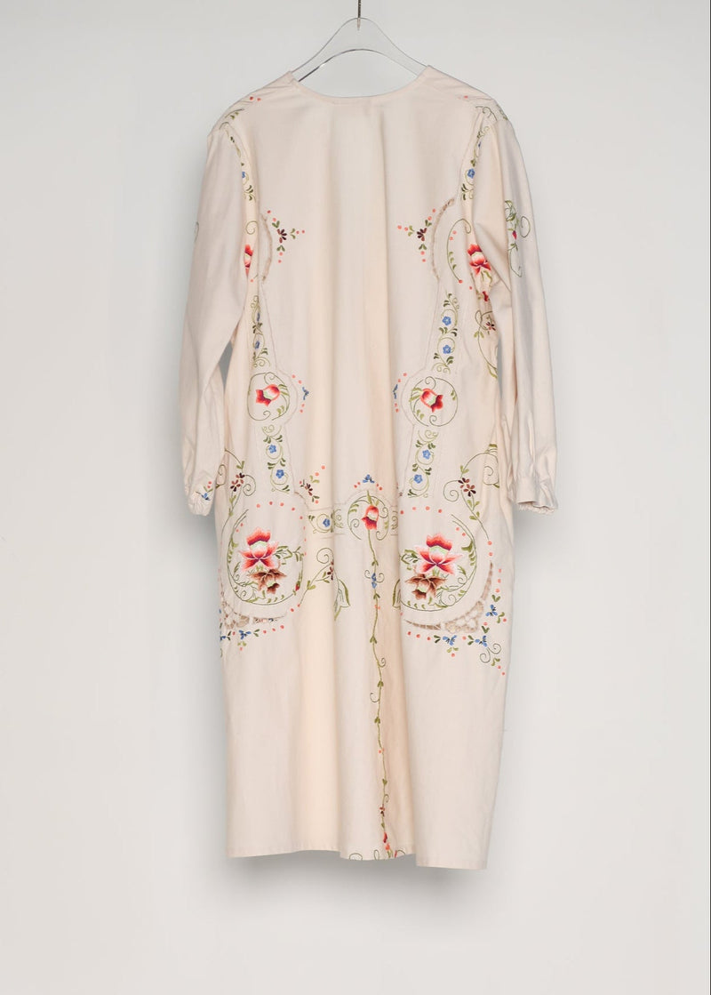 AMARYLLIS KAFTAN | Cream Vintage Linen | ONE OF A KIND