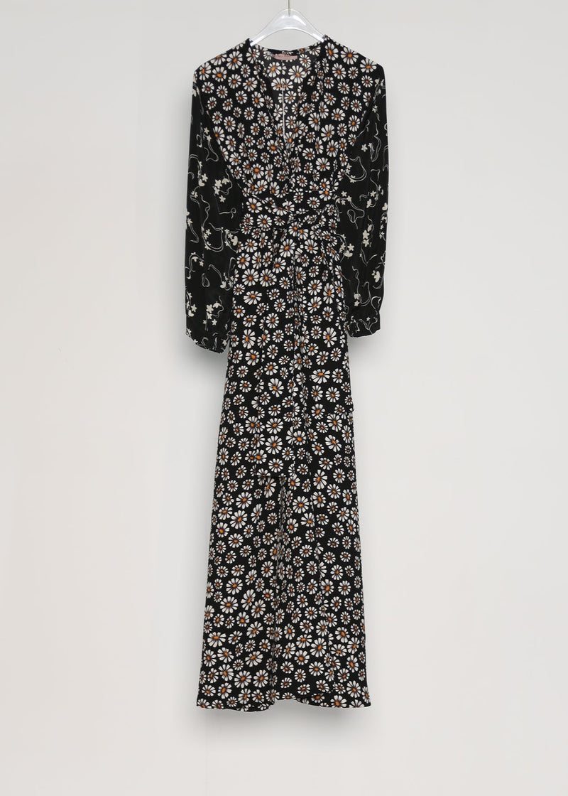 AMARYLLIS KAFTAN  |  80's Daisy Crepe  |  ONE OF A KIND MIDI