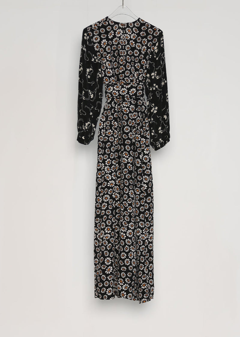 AMARYLLIS KAFTAN  |  80's Daisy Crepe  |  ONE OF A KIND MIDI
