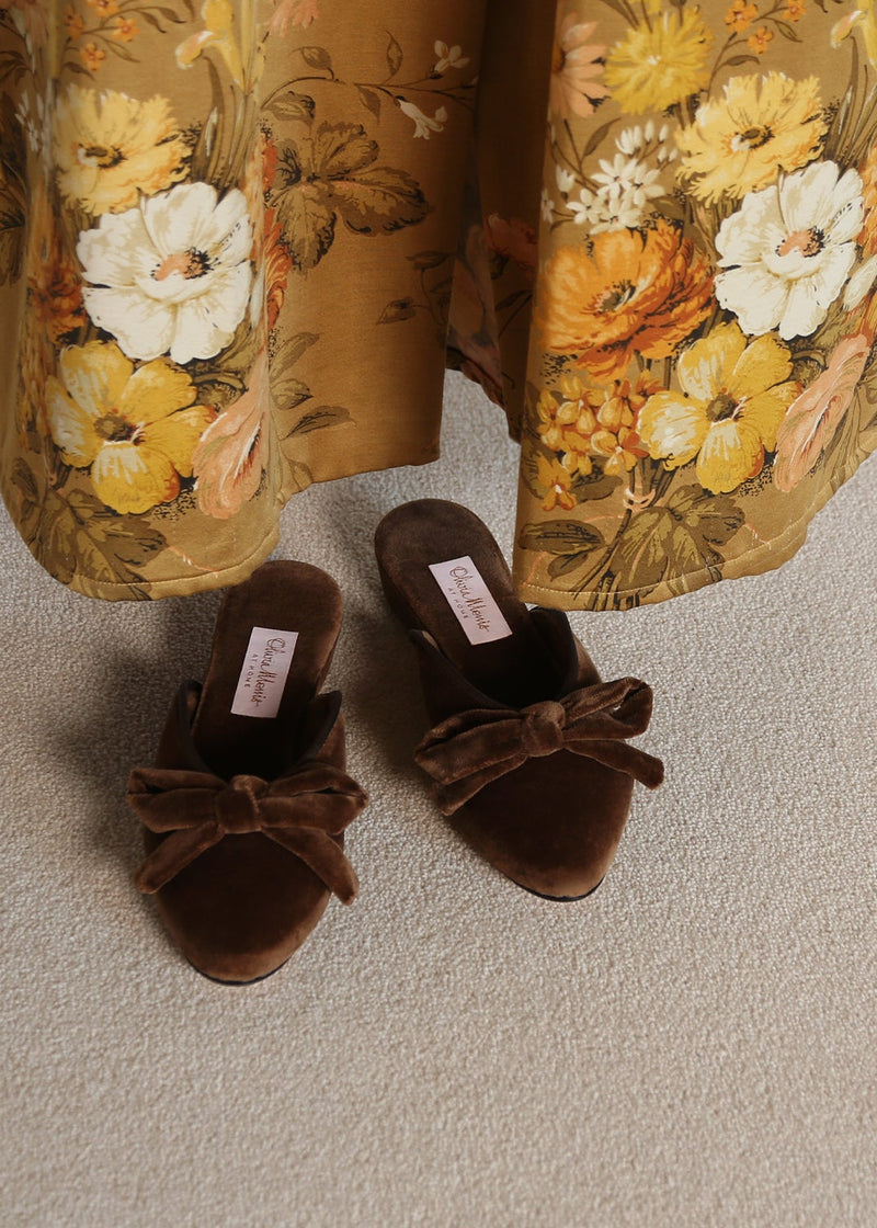 FLEUR ROBE  |  80's Ochre Chintz  |  ONE OF A KIND