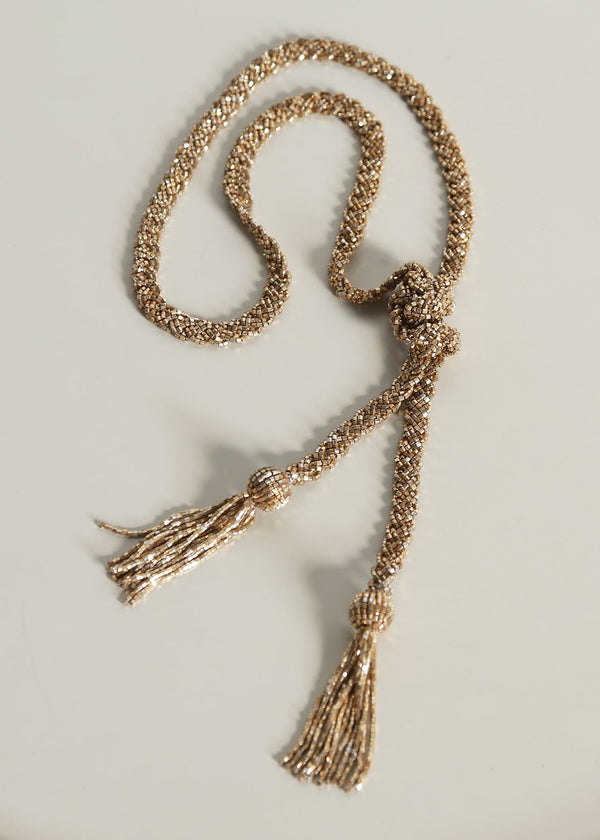 VINTAGE TASSEL LARIAT  |  GOLD