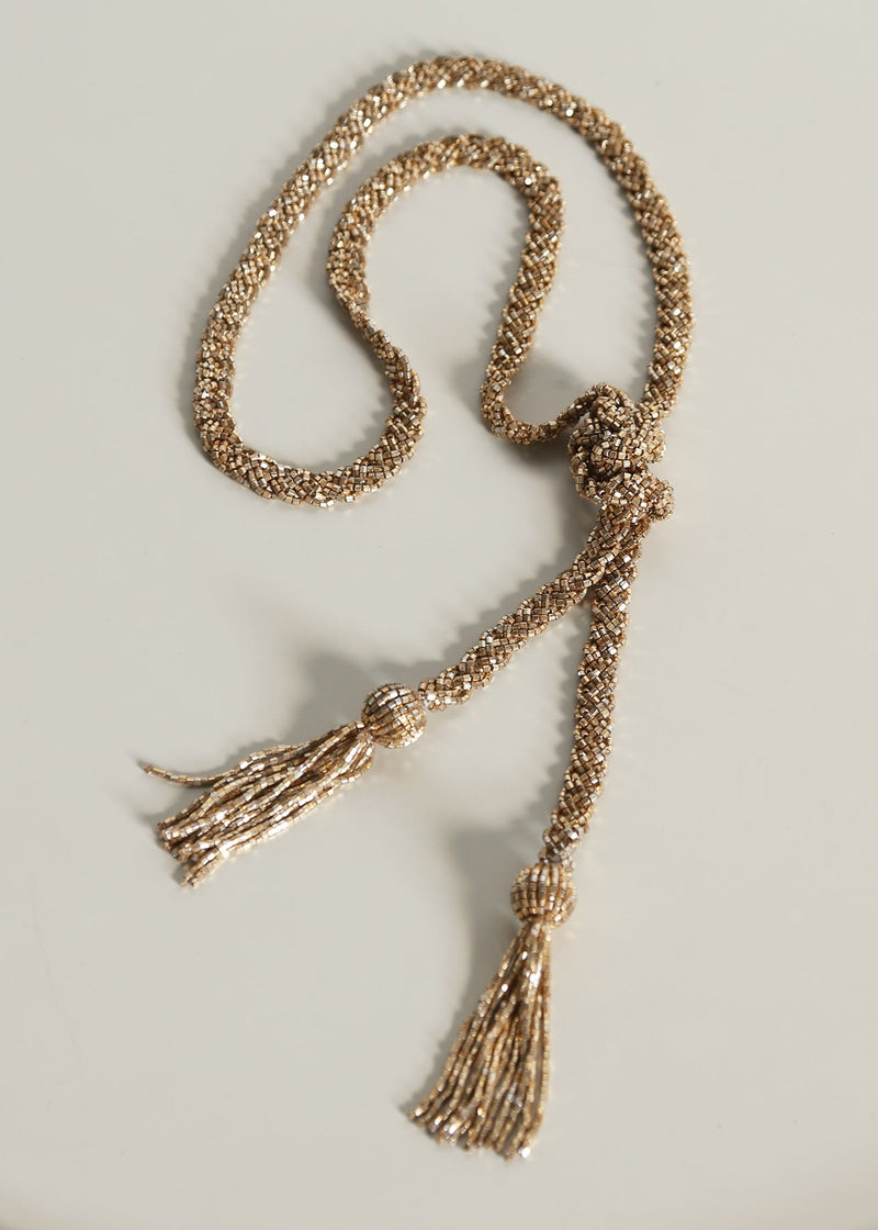 VINTAGE TASSEL LARIAT  |  GOLD