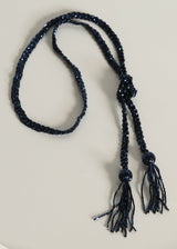 VINTAGE TASSEL LARIAT  |  PETROL
