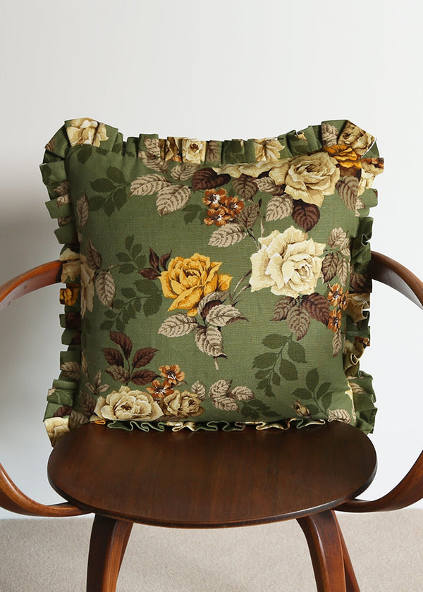 CUSHION  |  90's Sage Chintz  |  ONE OF A KIND