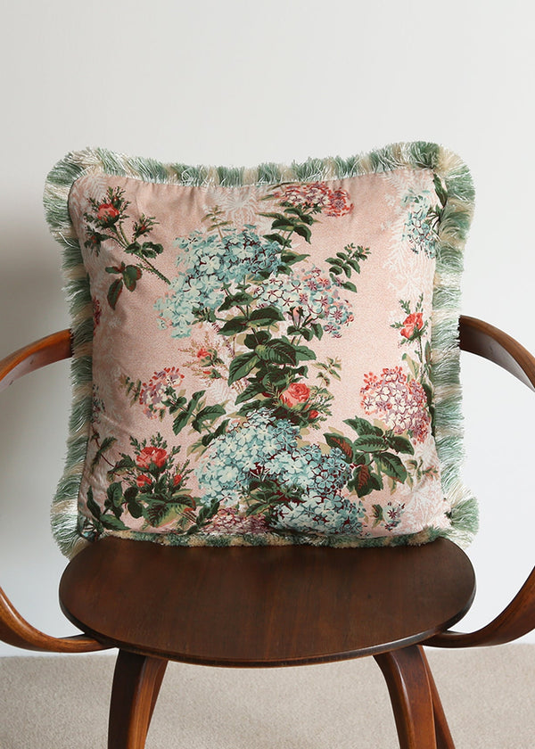 CUSHION  |  90's Hydrangea Chintz  |  ONE OF A KIND