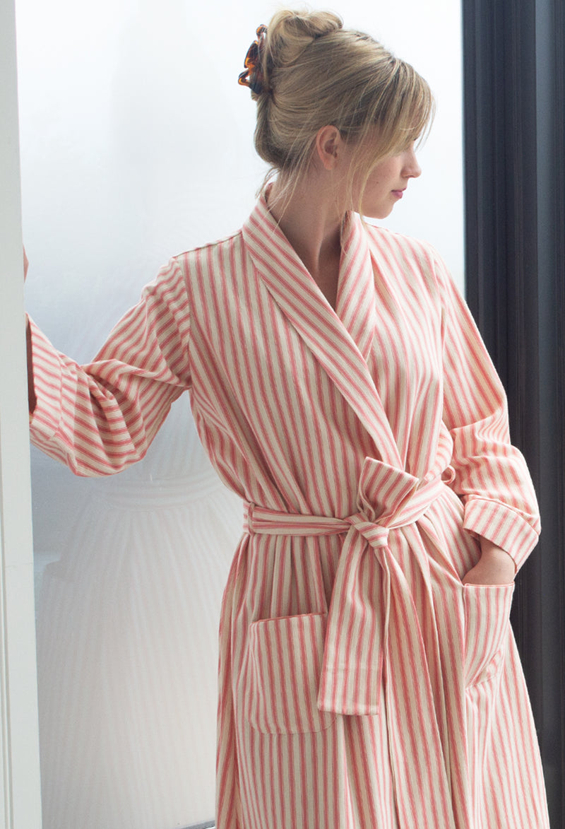 FLEUR ROBE  |  Pink Ticking