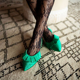 BELLE COCKTAIL FLAT  |  Emerald Moiré