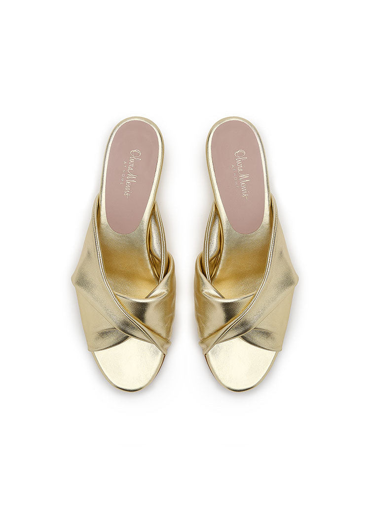 VENUS MULE  |  Gold Leather