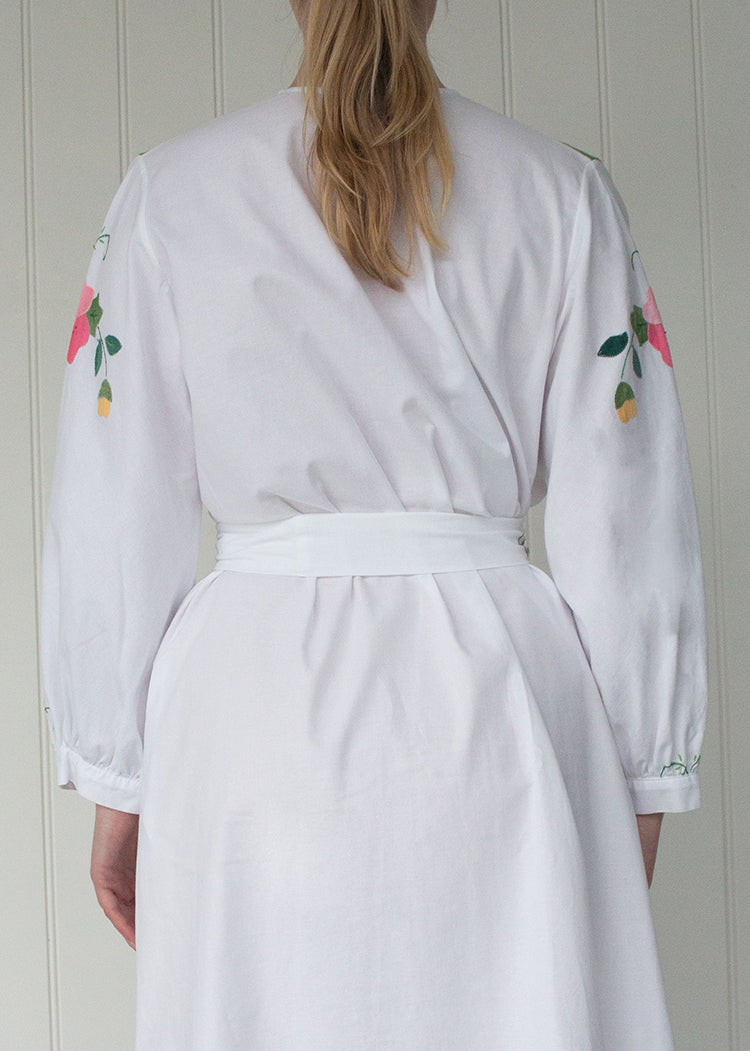 AMARYLLIS KAFTAN SHORT |  Vintage Floral Linens | LIMITED EDITION