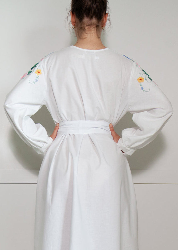 AMARYLLIS KAFTAN SHORT | Vintage Floral Linen | LIMITED EDITION