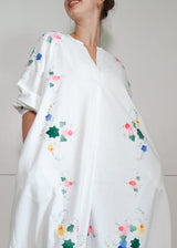 AMARYLLIS KAFTAN SHORT | Vintage Floral Linen | LIMITED EDITION