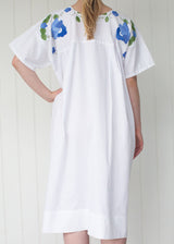 HEBE HOUSE DRESS | Vintage Floral Linen | ONE OF A KIND