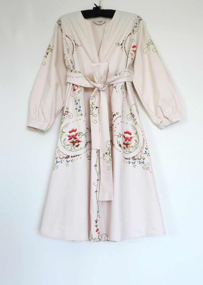 AMARYLLIS KAFTAN | Cream Vintage Linen | ONE OF A KIND