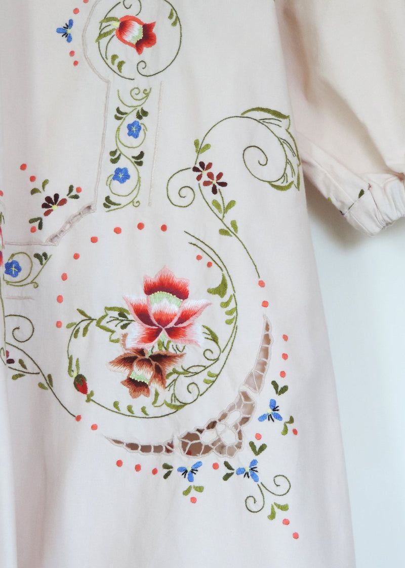 AMARYLLIS KAFTAN | Cream Vintage Linen | ONE OF A KIND
