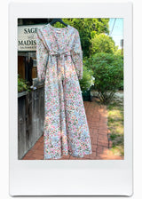 AMARYLLIS KAFTAN  |  70's Cotton Floral  |  ONE OF A KIND