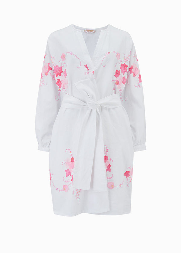 AMARYLLIS KAFTAN SHORT  |  Vintage Floral Linen