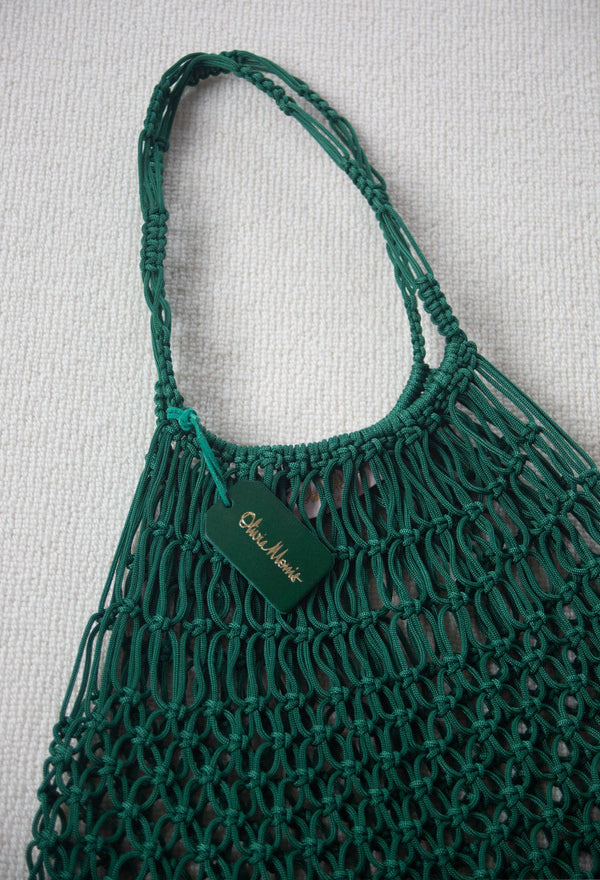 Macramé Shopper  |  EMERALD