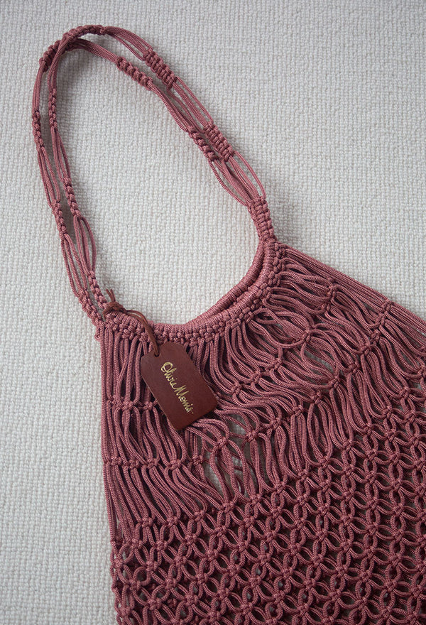 Macramé Shopper  |  ROSE