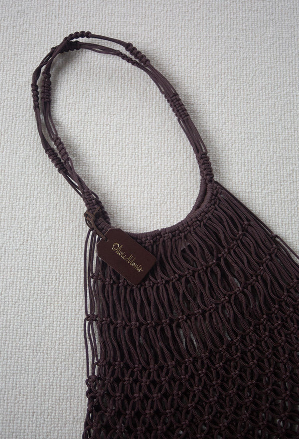 Macramé Shopper  |  CHOCOLATE