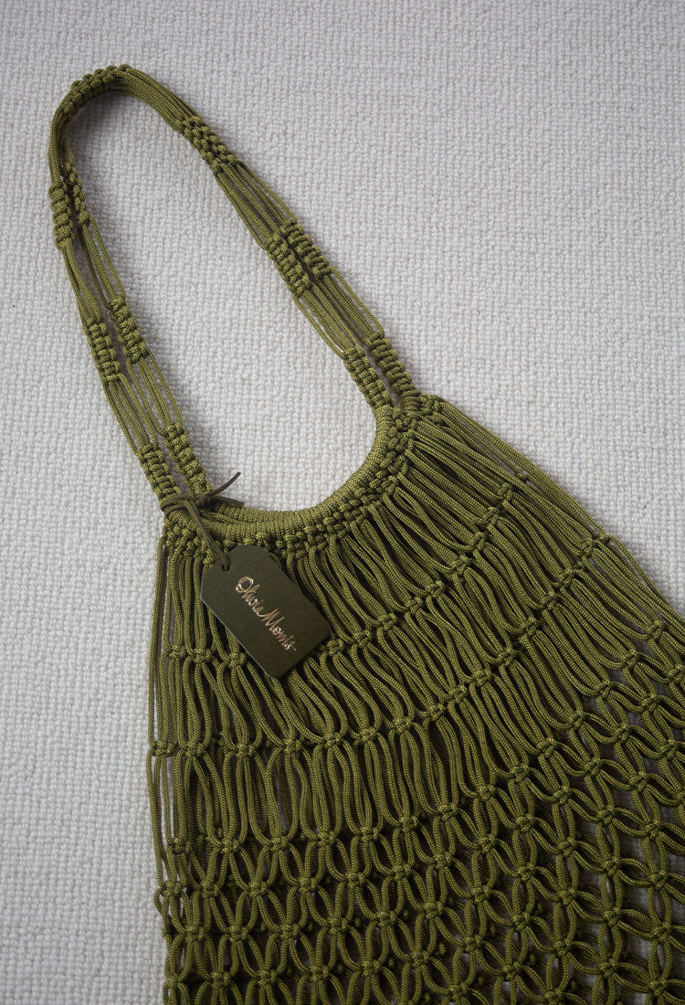 Macramé Shopper  |  OLIVE