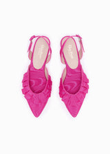 BELLE COCKTAIL FLAT | Fuchsia Moiré | PRE-ORDER