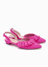 BELLE COCKTAIL FLAT | Fuchsia Moiré | PRE-ORDER