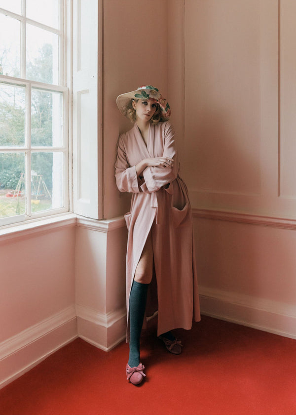 FLEUR ROBE | Blush Linen