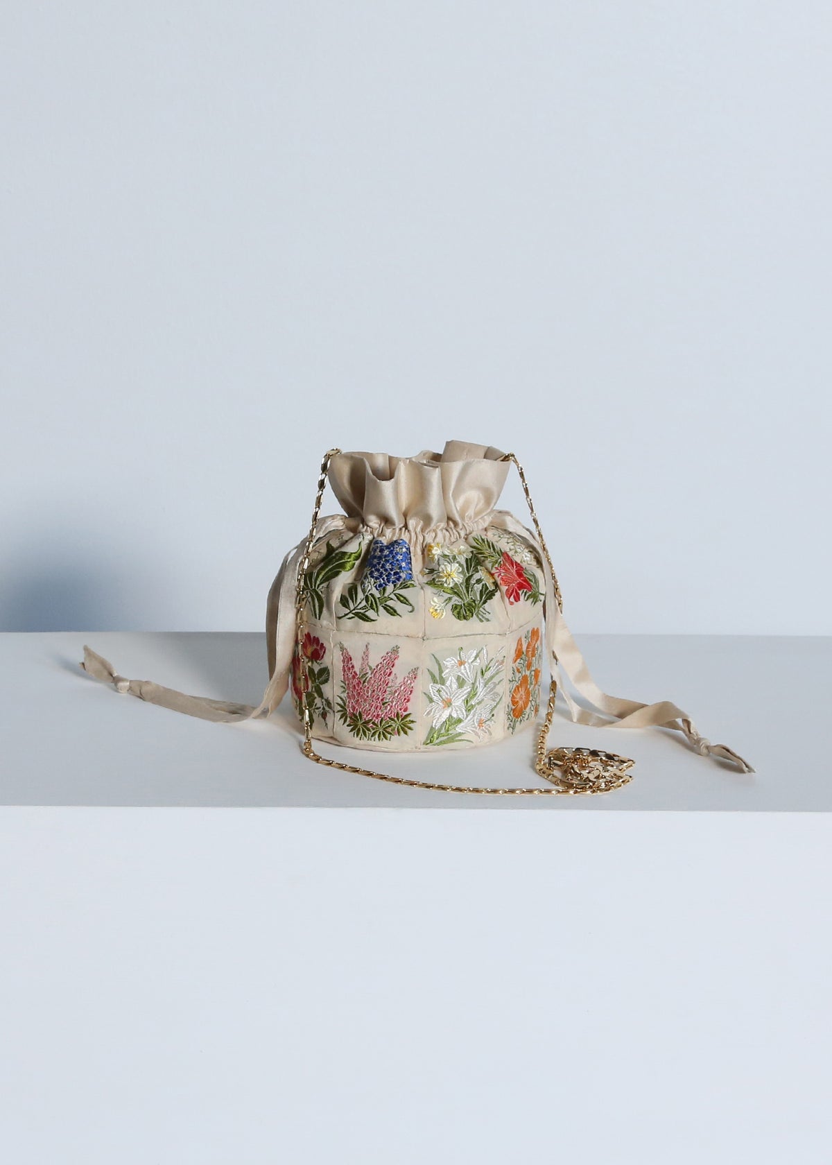 PETITE BUCKET BAG #03  |  30's Cigarette Silks  |  ONE OF A KIND