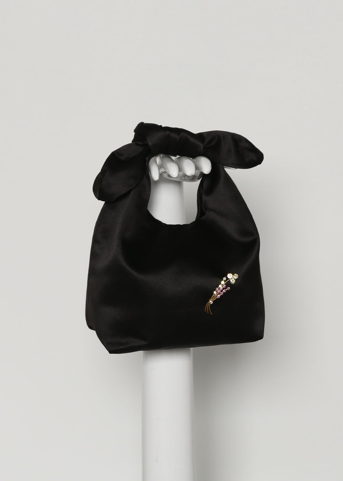 COCKTAIL BAG  |  Black Satin