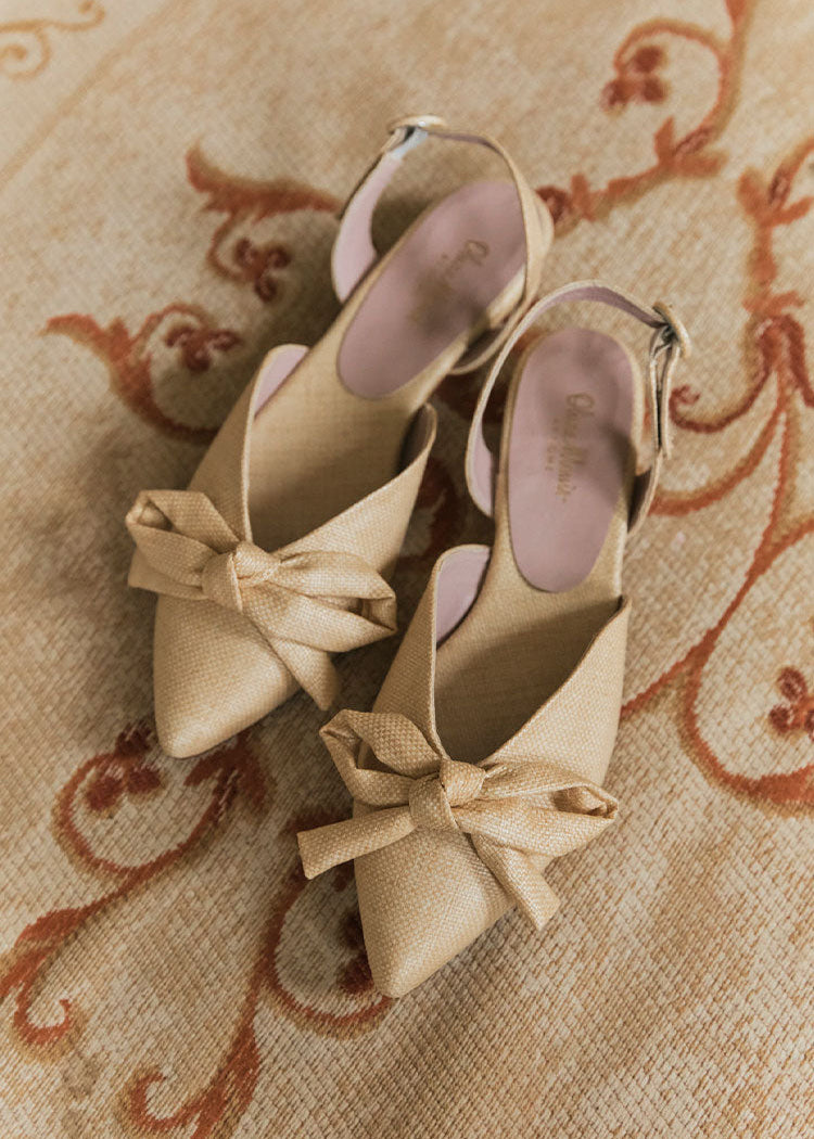 DELPHI COCKTAIL FLAT  |  Raffia  |  LIMITED EDITION
