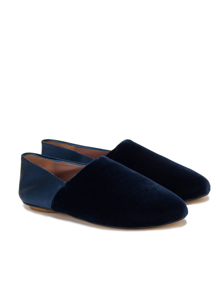 WILLOW BABOUCHE  |  Navy Velvet  |  39