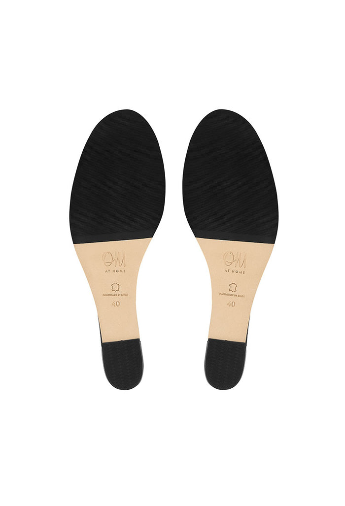 VENUS MULE | Black Leather – Olivia Morris At Home