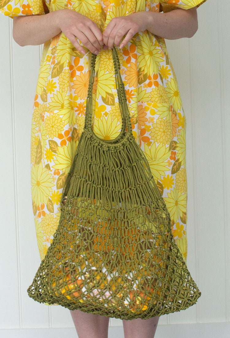 Macramé Shopper  |  OLIVE