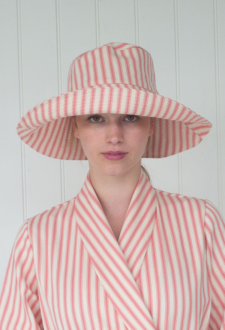 GARDEN HAT (EXTRA SUNNY) | PINK TICKING