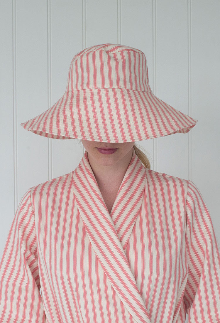 GARDEN HAT (EXTRA SUNNY) | PINK TICKING