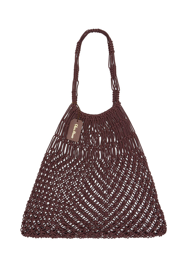 Macramé Shopper  |  CHOCOLATE