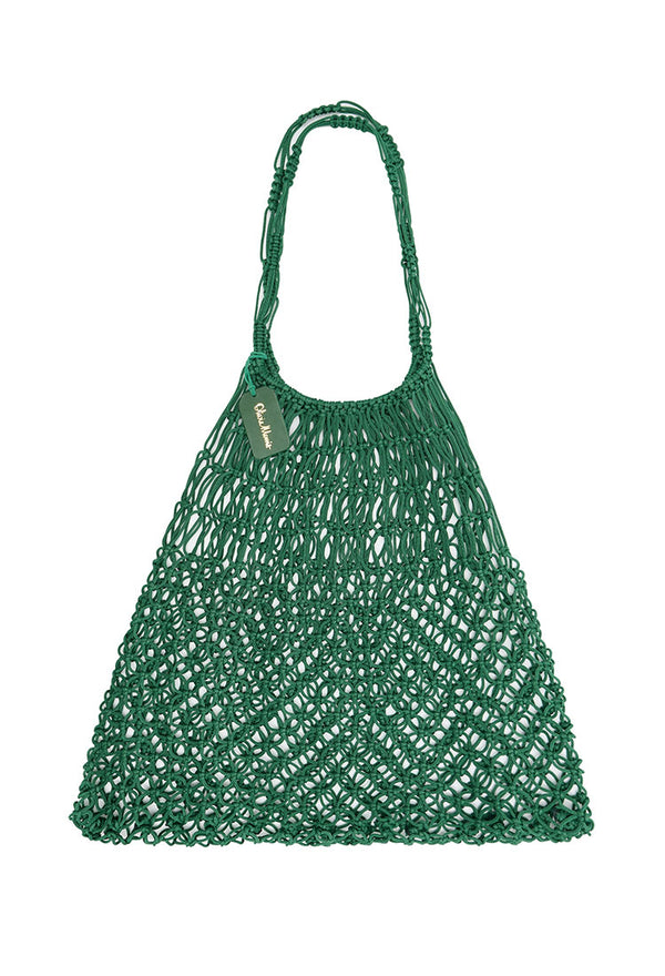 Macramé Shopper  |  EMERALD