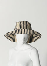 GARDEN HAT  |  Black Ticking