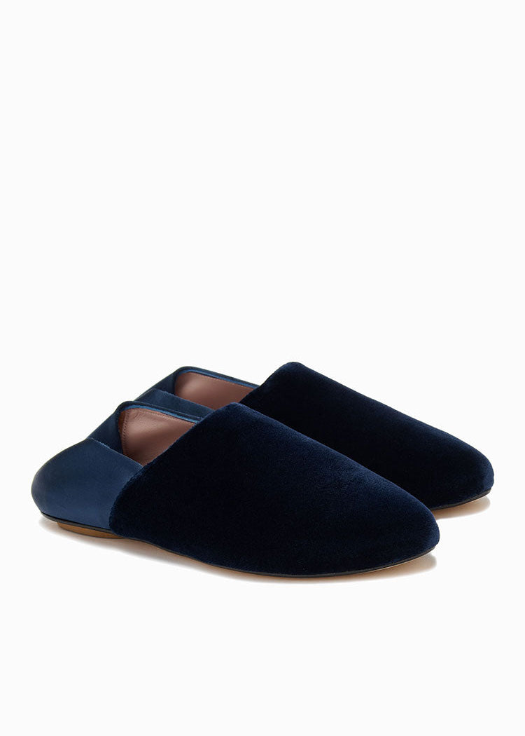 WILLOW BABOUCHE  |  Navy Velvet  |  39