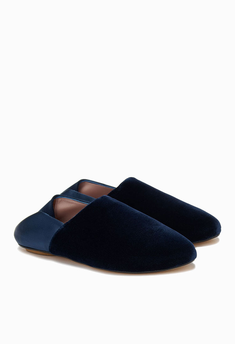 WILLOW BABOUCHE  |  Navy Velvet