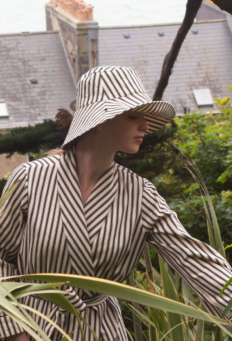 GARDEN HAT (EXTRA SUNNY) | BLACK TICKING