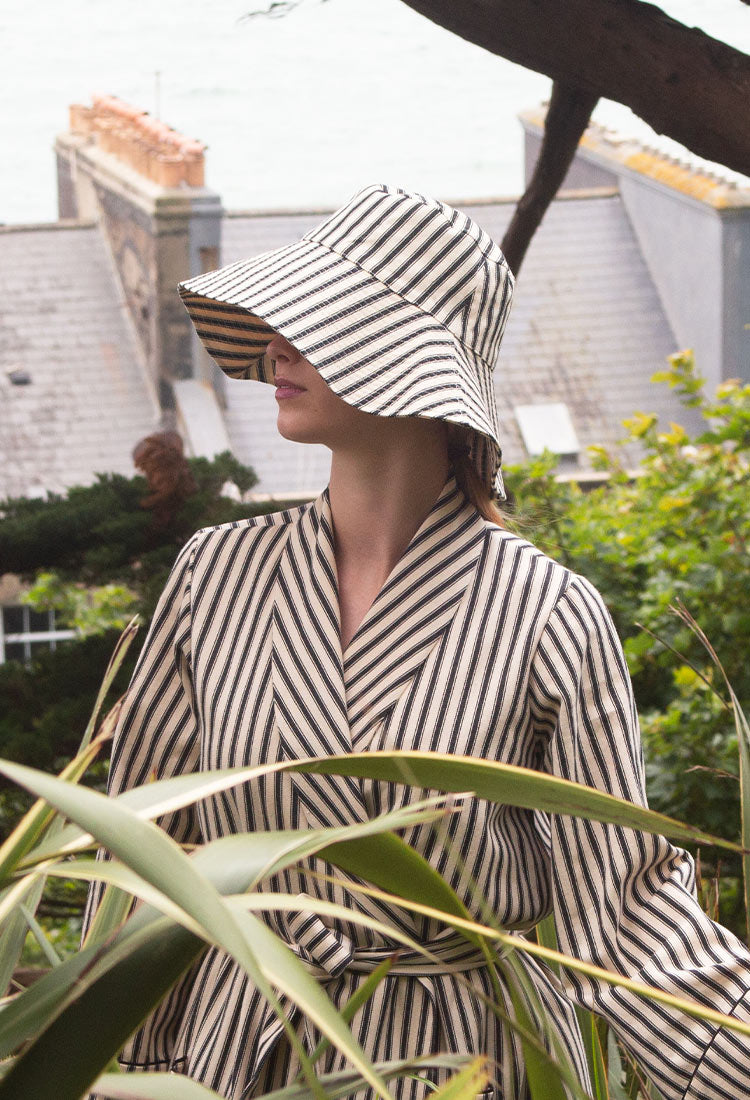 GARDEN HAT (EXTRA SUNNY) | BLACK TICKING