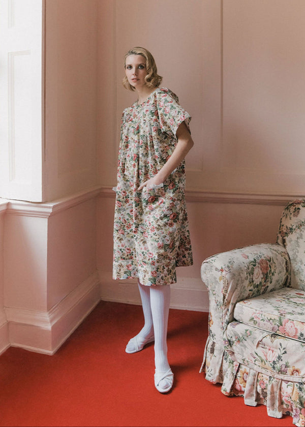 HEBE HOUSE DRESS | 80's Sanderson Chintz | ONE OF A KIND