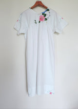 HEBE HOUSE DRESS | Vintage Floral Linen | ONE OF A KIND