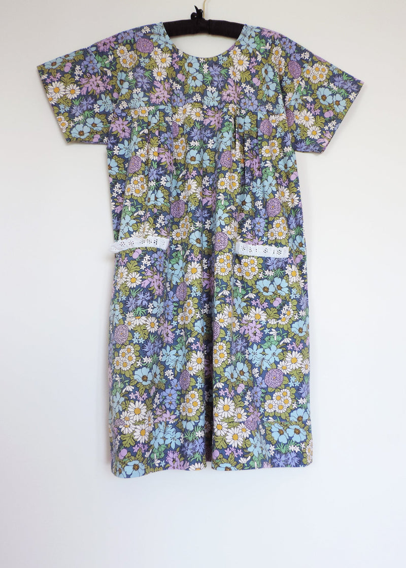 HEBE HOUSE DRESS | 70's Cotton | ONE OF A KIND